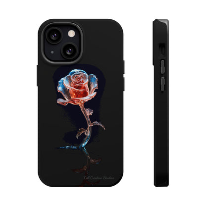 The "Glass Rose Elegance" Phone Case -MagSafe Tough Cases