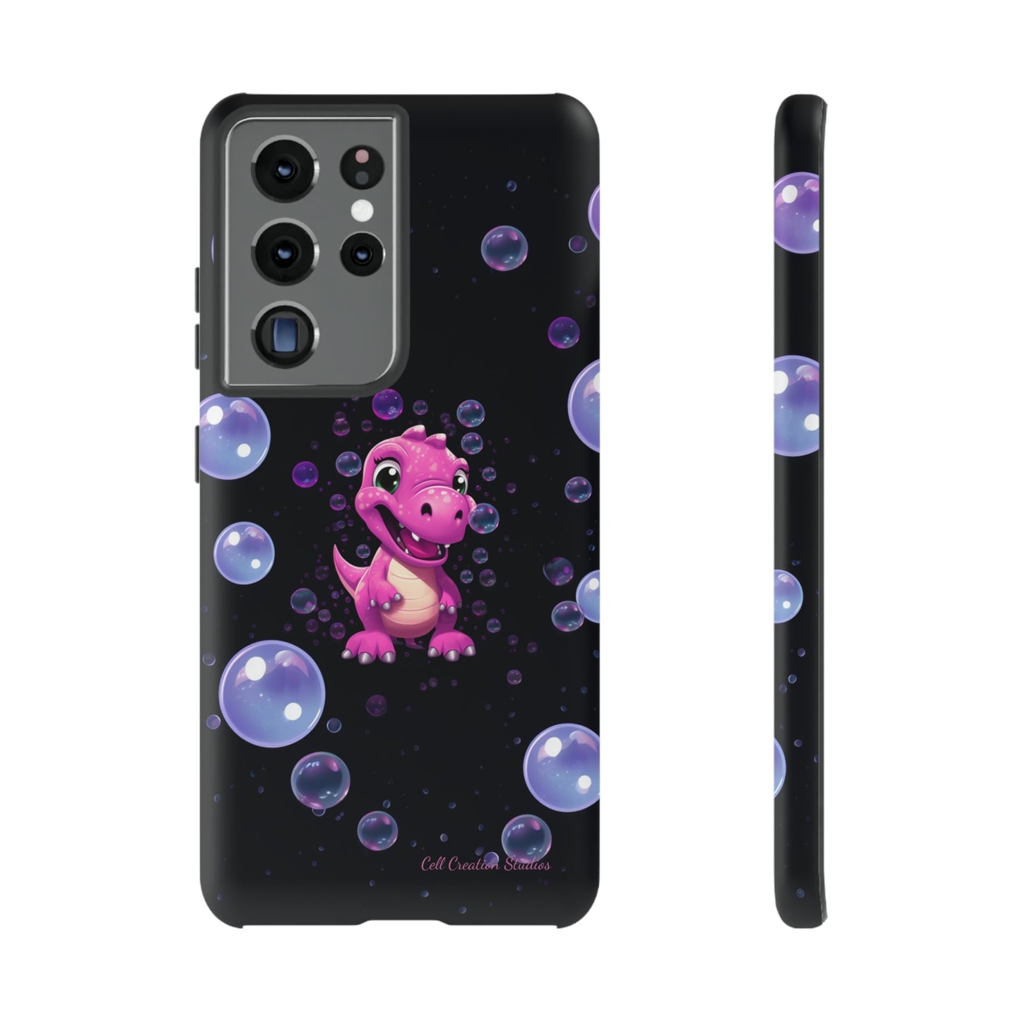 "Dino Glam" Glitter Dinosaur Phone Case -Tough Cases