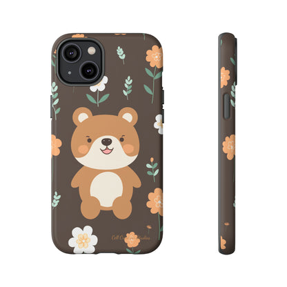 "Floral Bear Elegance" -Tough Phone Cases