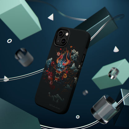 Introducing the "Japanese Dragon Majesty" Cell Phone Case – Embrace the Legend in Style -MagSafe Tough Cases