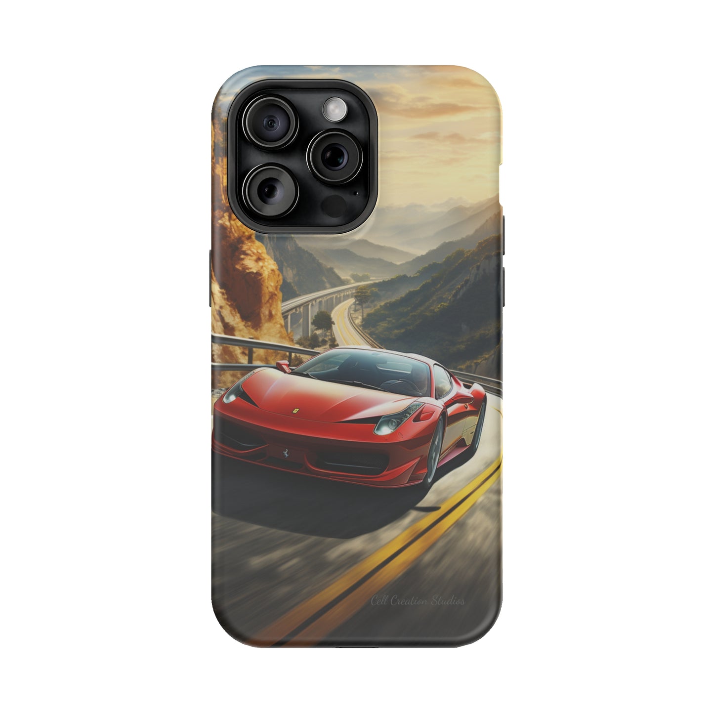 "Mountain Majesty Ferrari Edition" -MagSafe Tough iPhone Cases