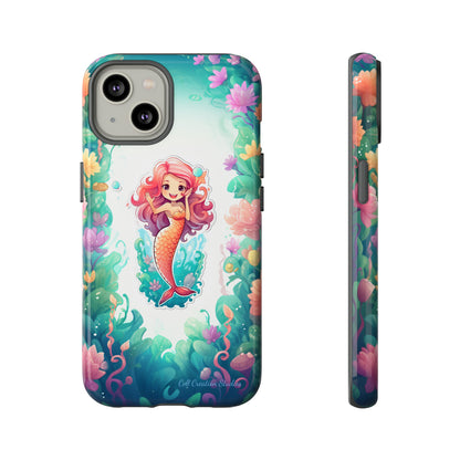 "Pink Seaflower Mermaid" -Tough iPhone Cases