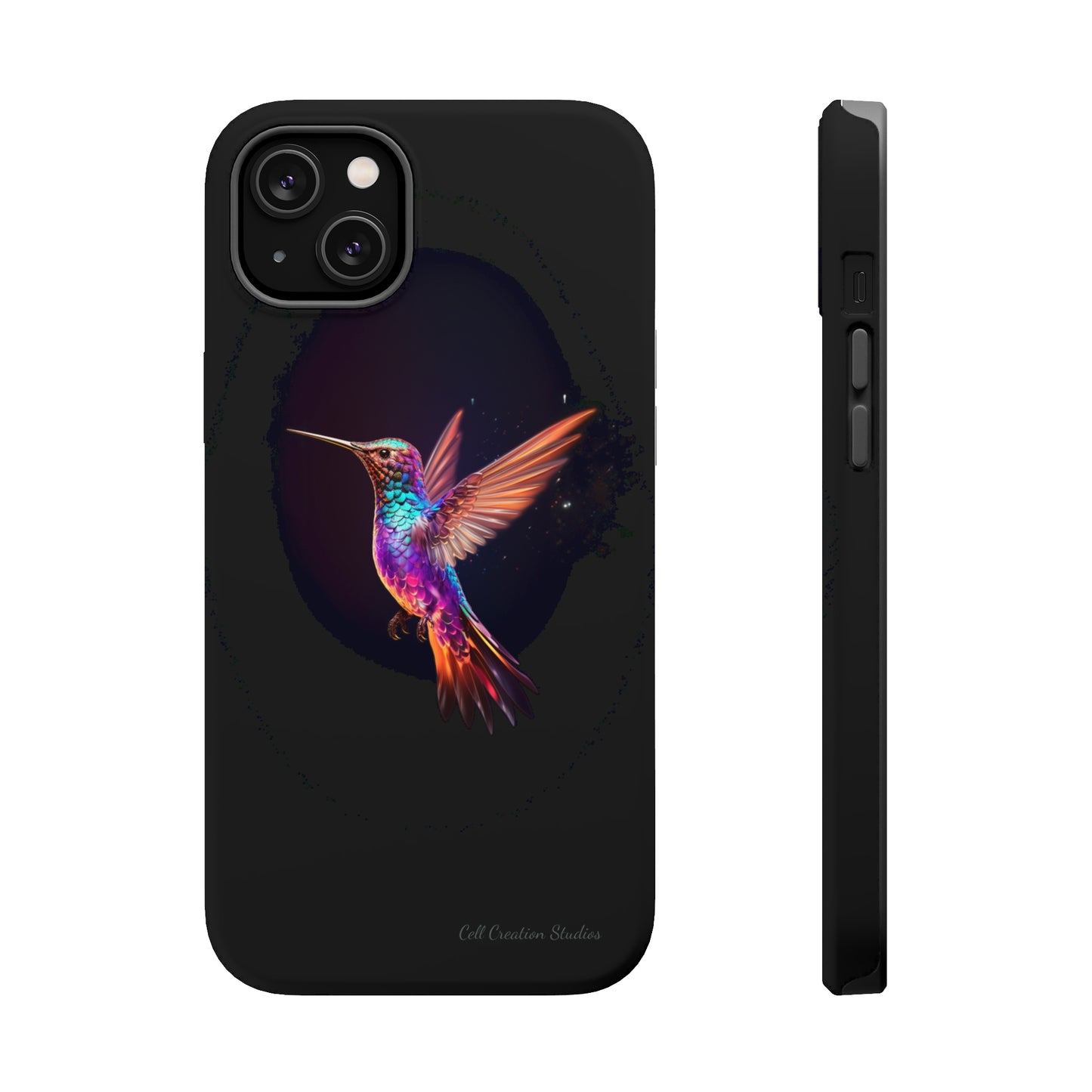 Introducing the "Enchanted Hummingbird" Cell Phone Case – Elegance Meets Nature -MagSafe Tough Cases