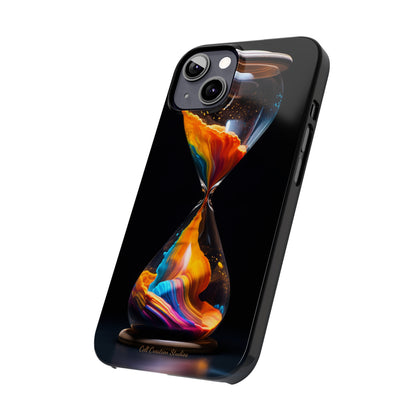 Introducing the "Vibrant Sands of Time" Cell Phone Case – Embrace the Beauty of Colorful Hourglass Design -Tough Cases