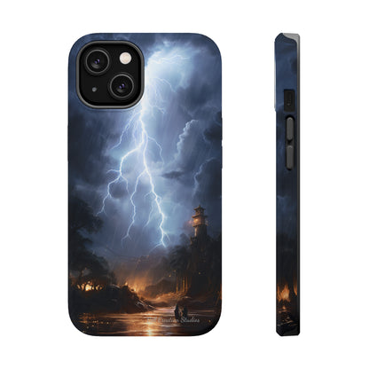 Introducing the "Electric Skies" Cell Phone Case – Unleash the Power of the Storm -MagSafe Tough Cases