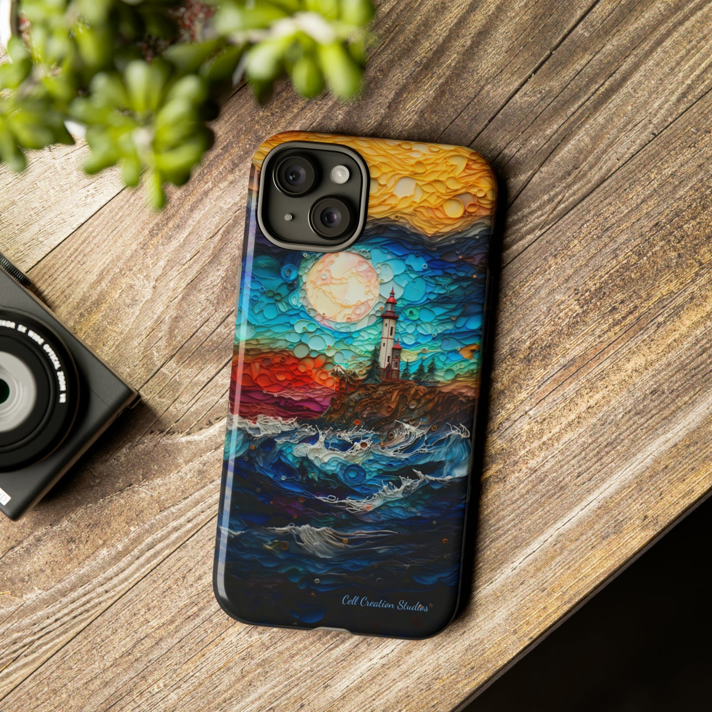 "Coastal Canvas Guardian" -Tough iPhone Cases