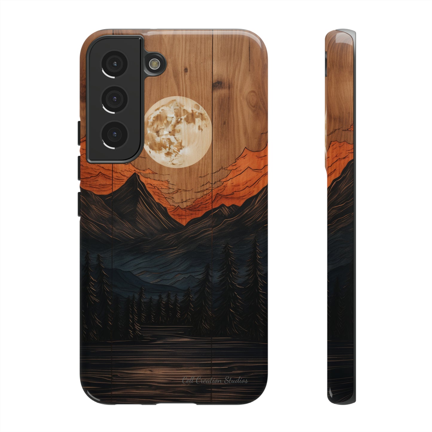 "Elevate Your Style with the Mountain Moonlight Phone Case" -Tough Cases