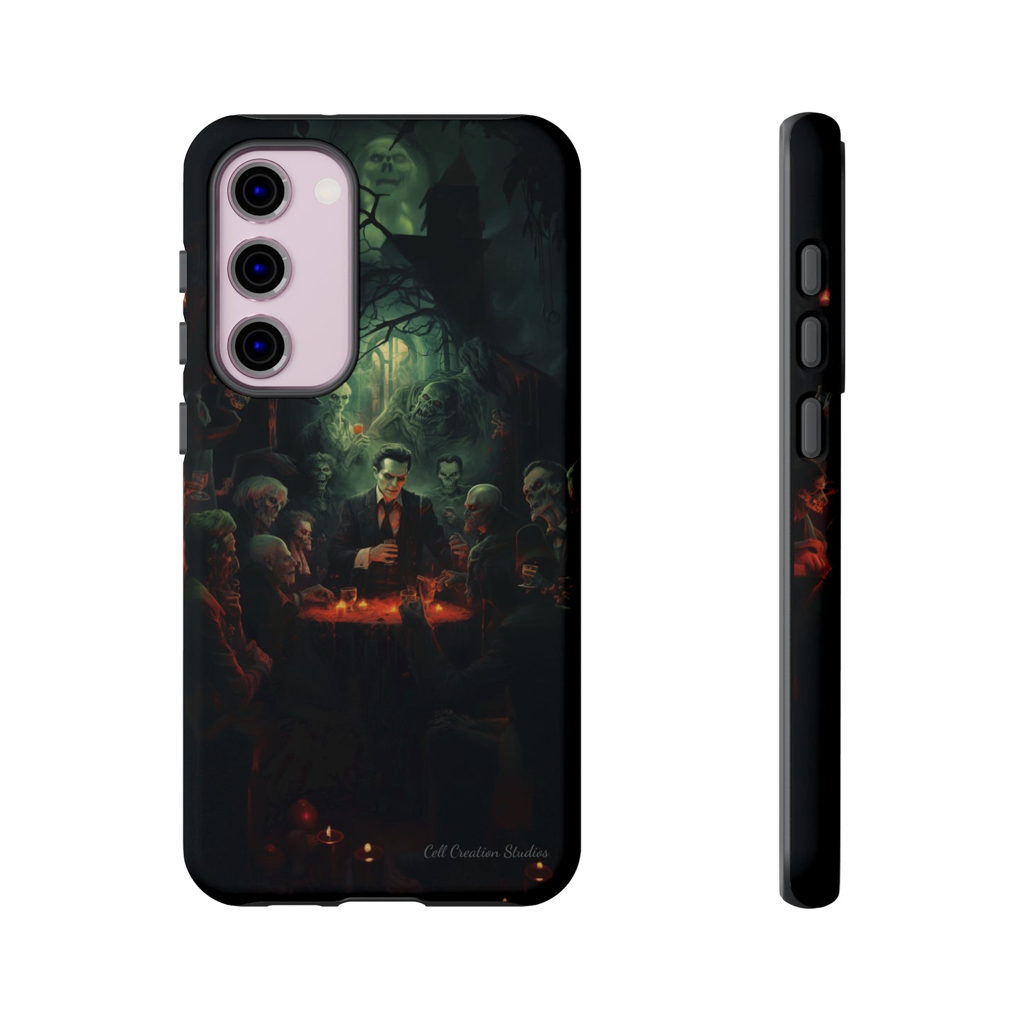 Introducing the "Ghoulish Gala" Cell Phone Case – Dracula's Halloween Soiree -Tough Cases