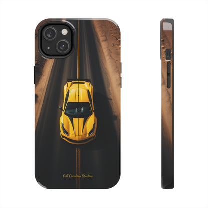 Introducing the "Desert Speedster" Cell Phone Case – Feel the Thrill of a Ferrari Racing through the Desert! -Tough Phone Cases