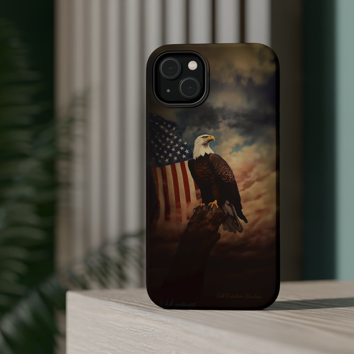 Introducing the "Patriot's Pride" Cell Phone Case – Soar with the American Eagle in Style -MagSafe Tough Cases