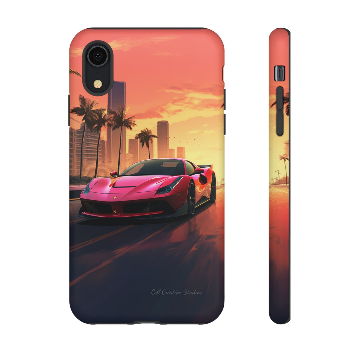 "Sunset Boulevard Ferrari Edition" -Tough iPhone Cases