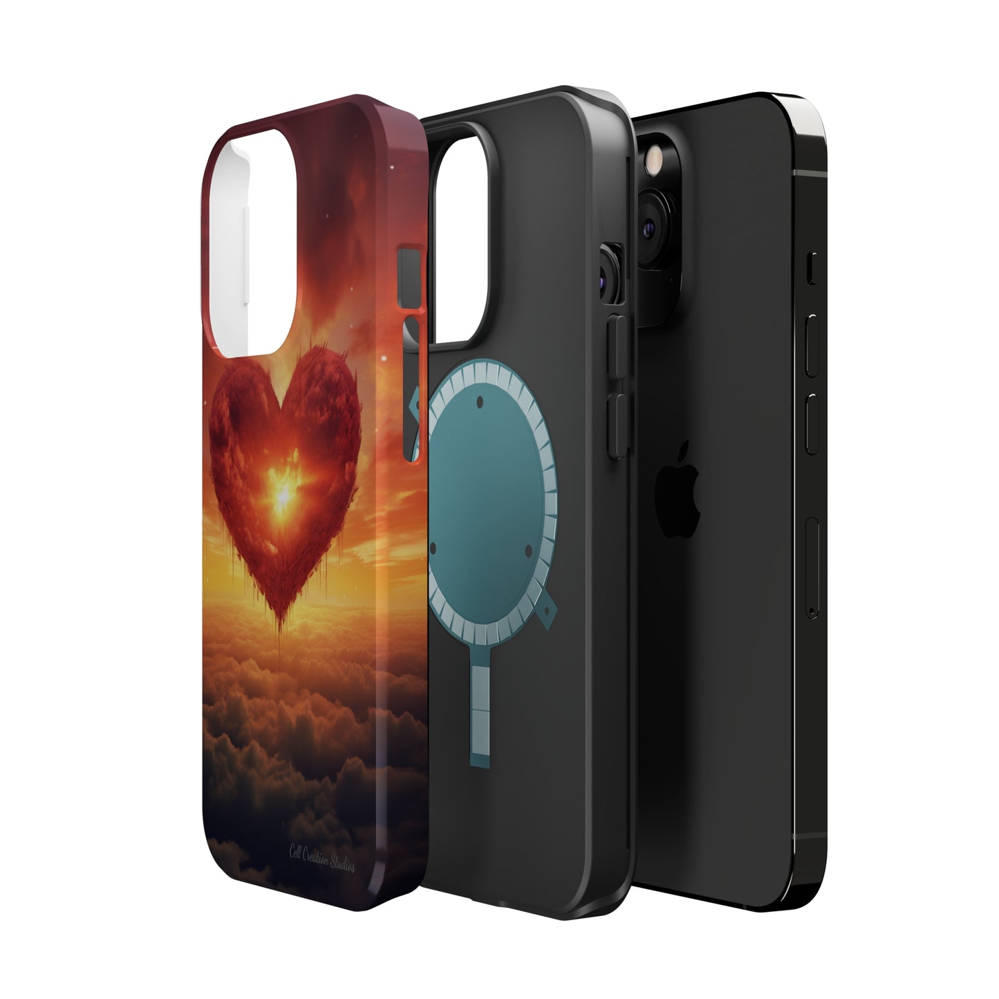 Introducing the "Sky-Heart Radiance" Cell Phone Case – Carry Love's Glow Everywhere You Go -MagSafe Tough Cases