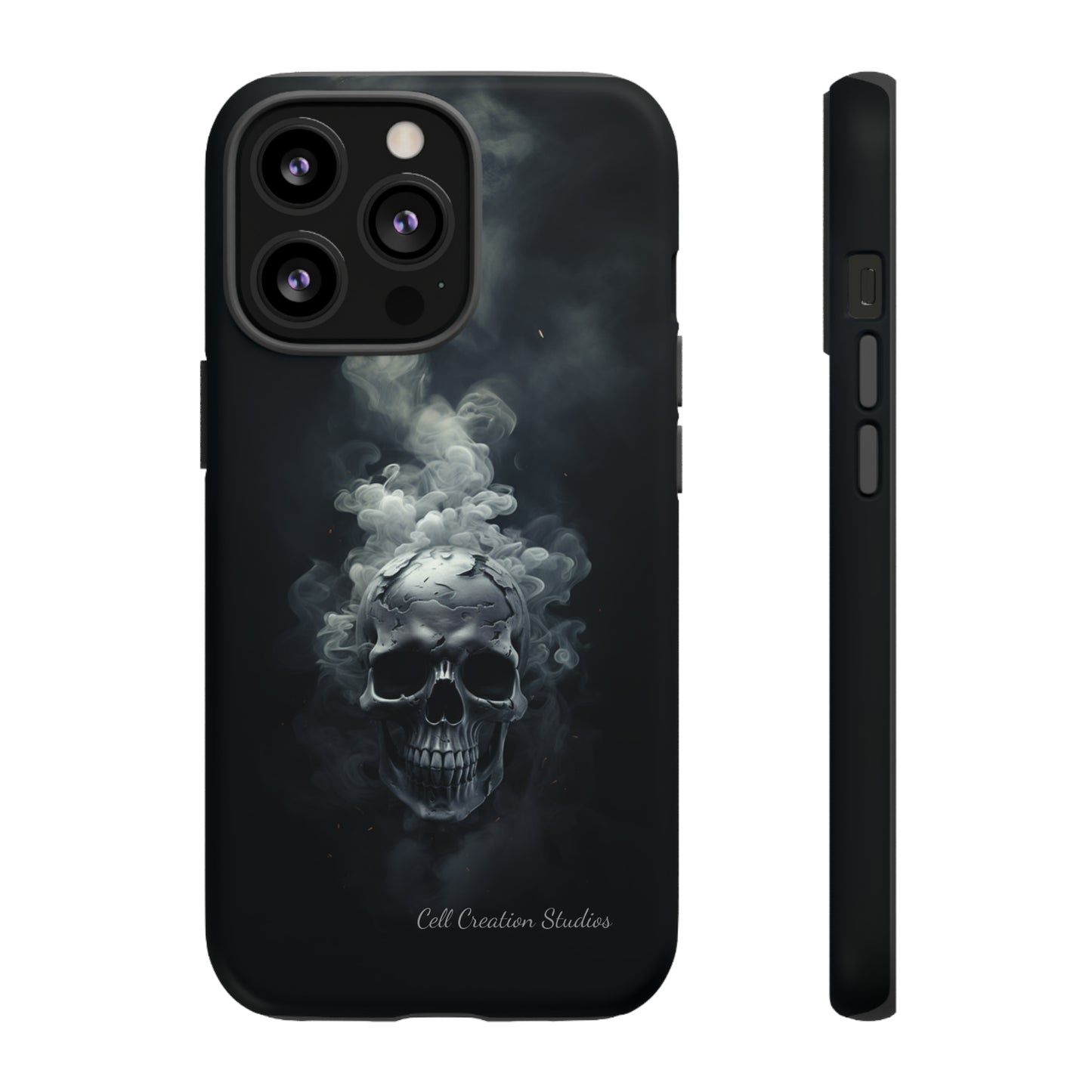 "Ethereal Skull Noir" -Tough iPhone Cases