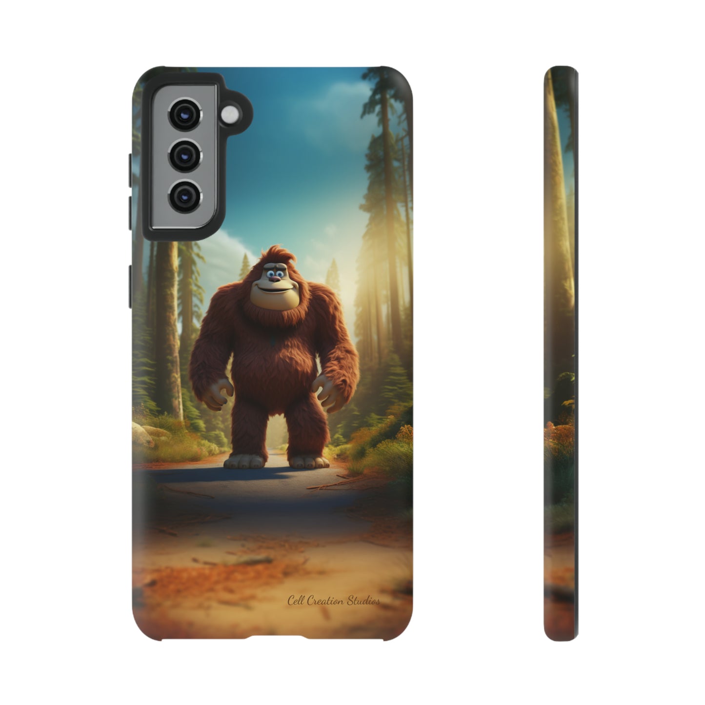 The "Trail Trekker" Bigfoot Cartoon Phone Case -Tough Cases