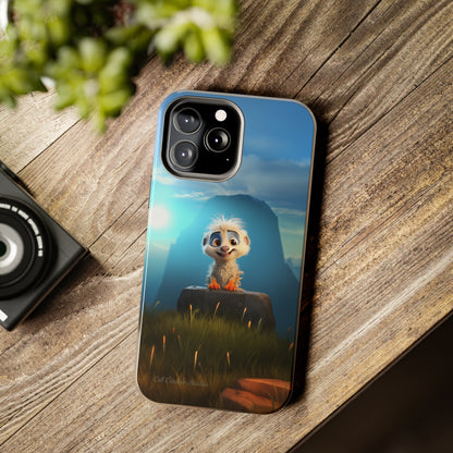 Introducing the "Mountain Explorer Buddy" Cell Phone Case – Embark on Adventures with an Animated Cute Animal -Tough Phone Cases