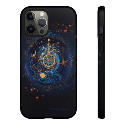 "Cosmic Clock Elegance" -Tough iPhone Cases