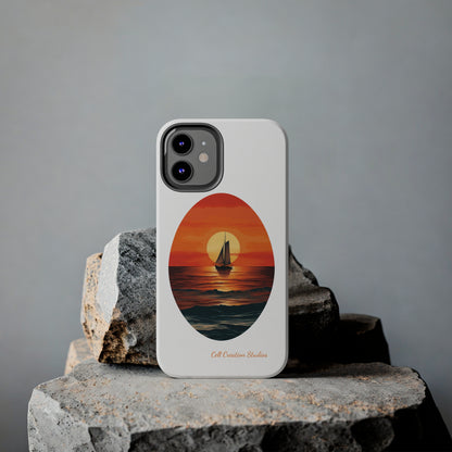 "Sailboat Sunset Serenity" -Tough iPhone Cases