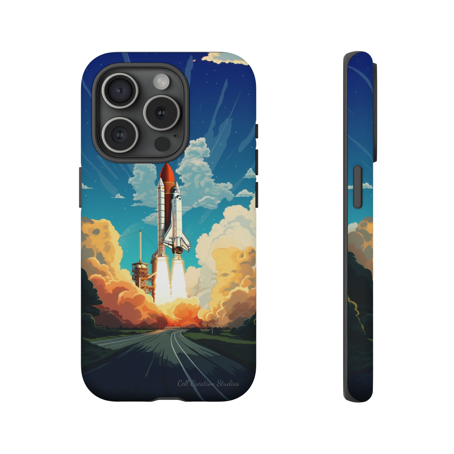 Introducing the "NASA Space Shuttle Launch" Cell Phone Case - Elevate Your Style to New Heights -Tough Cases