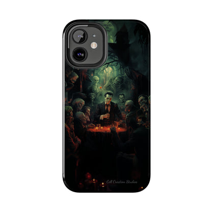 Introducing the "Ghoulish Gala" Cell Phone Case – Dracula's Halloween Soiree -Tough Phone Cases