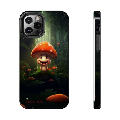 Introducing the "Cheerful Smiling Mushroom" Cell Phone Case – Spread Joy with Every Glance -Tough Phone Cases