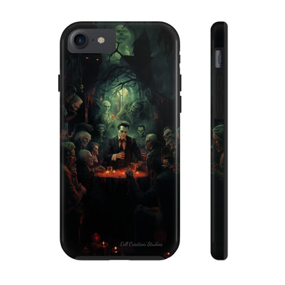 Introducing the "Ghoulish Gala" Cell Phone Case – Dracula's Halloween Soiree -Tough Phone Cases