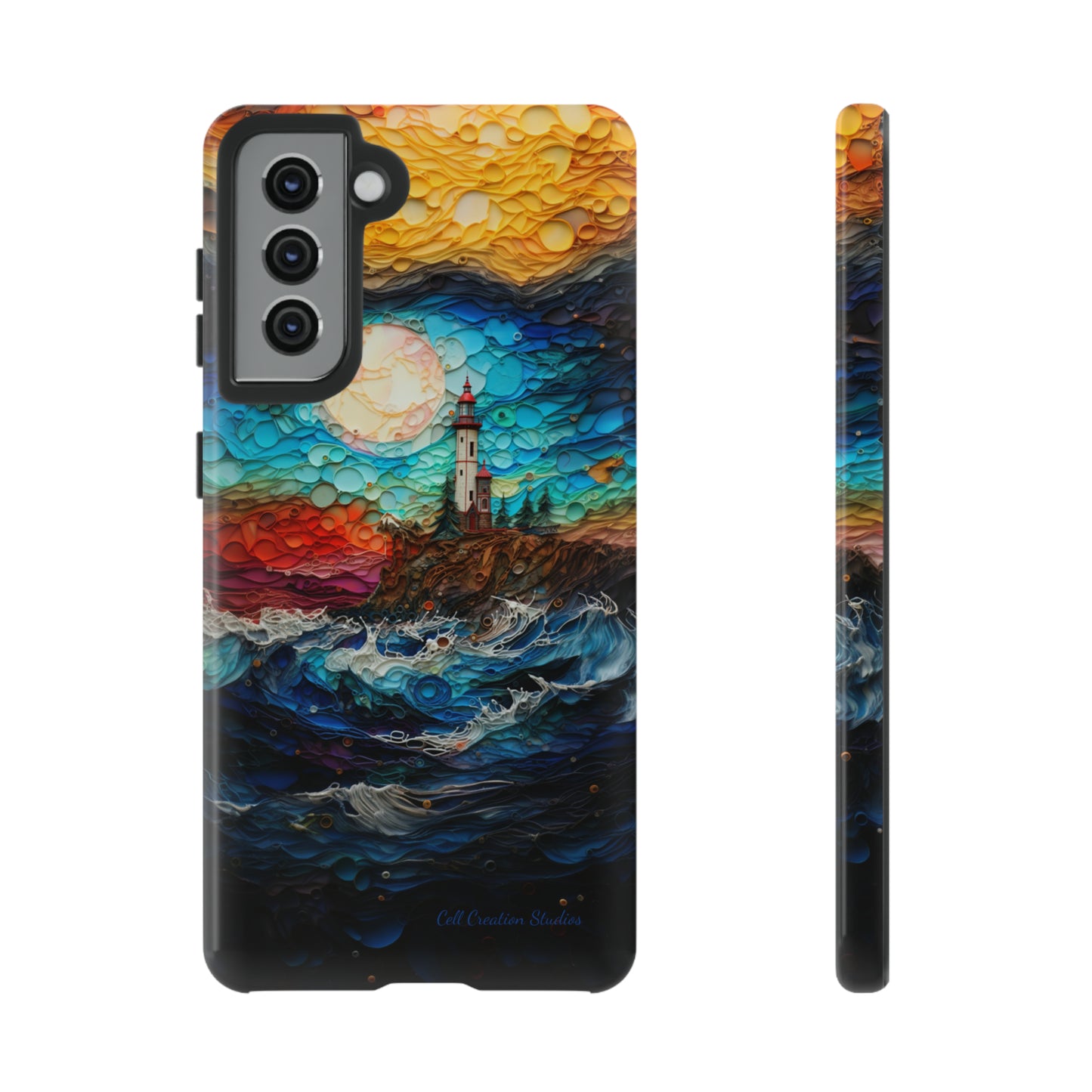 "Coastal Canvas Guardian" -Tough Samsung Phone Cases