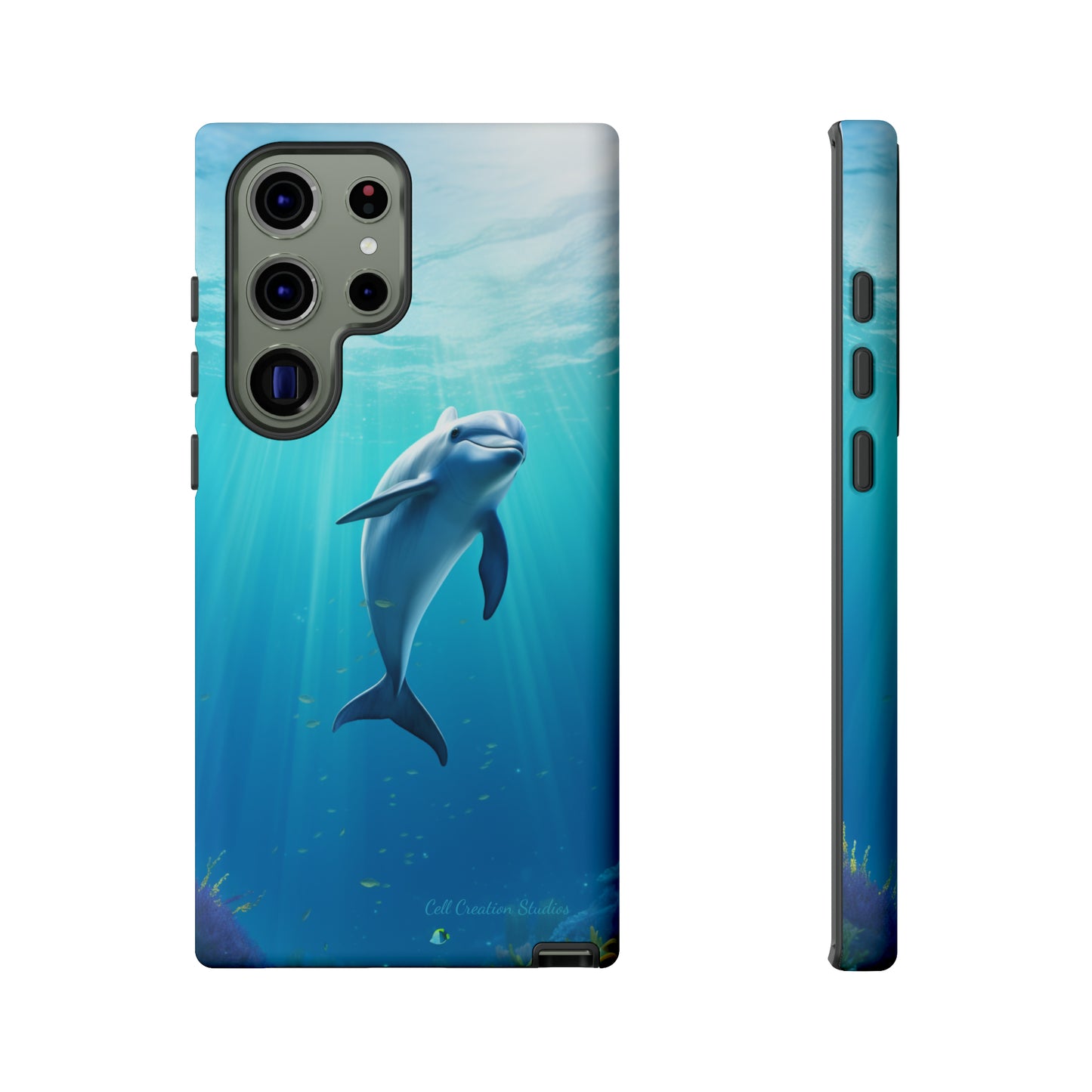 The "Dolphin Serenity" -Tough Samsung Phone Cases