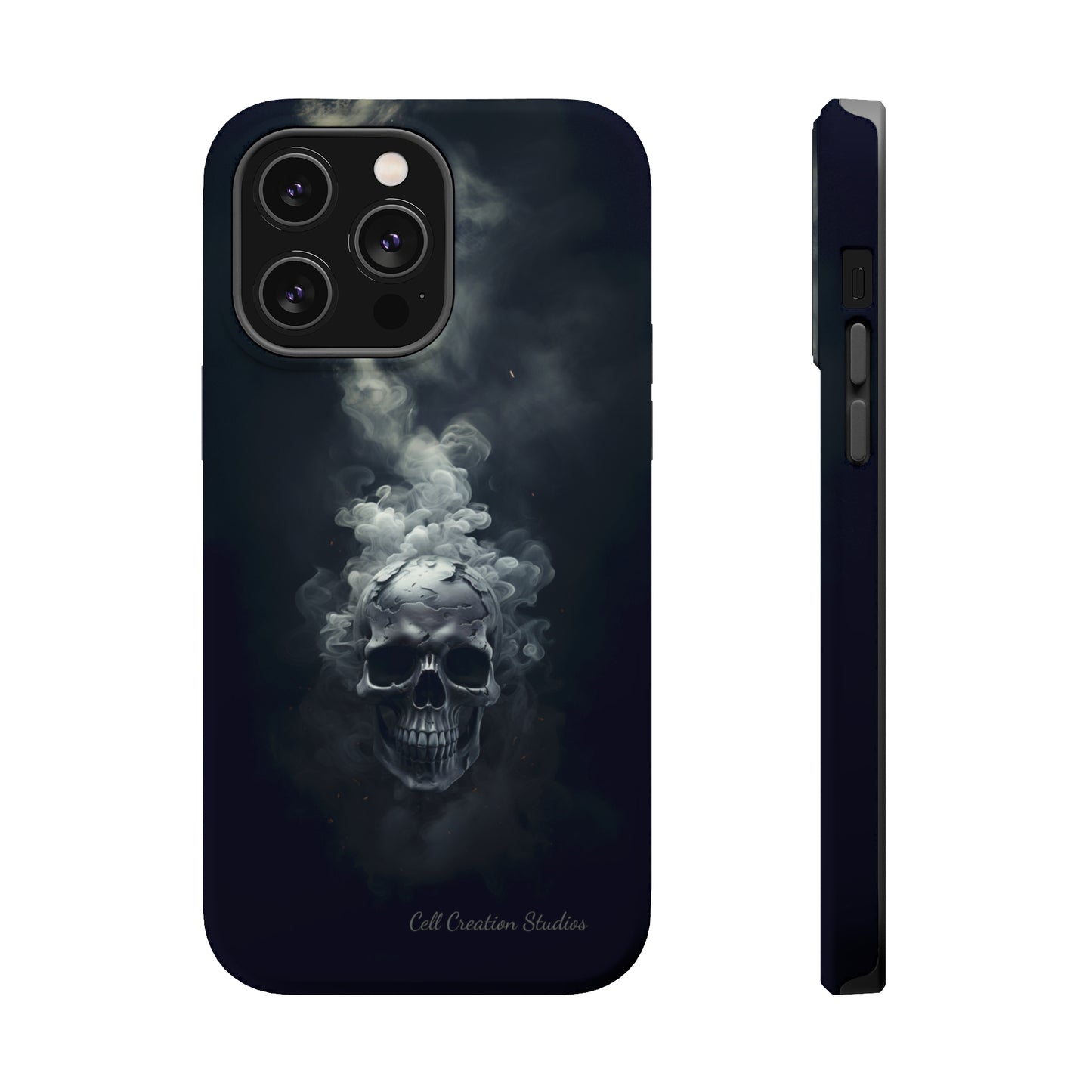 "Ethereal Skull Noir" -MagSafe Tough iPhone Cases