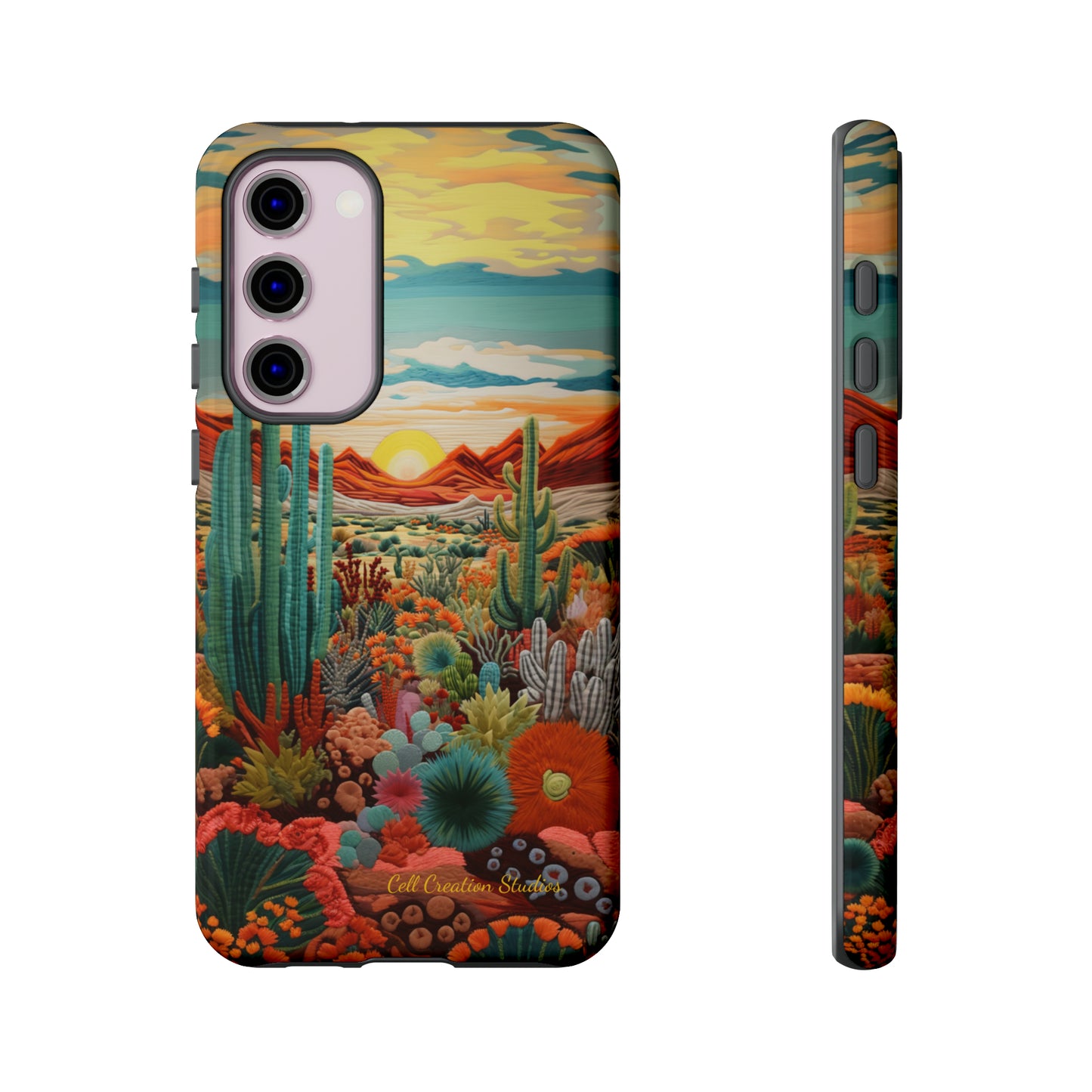 "Desert Bloom Embroidery" -Tough Samsung Cases