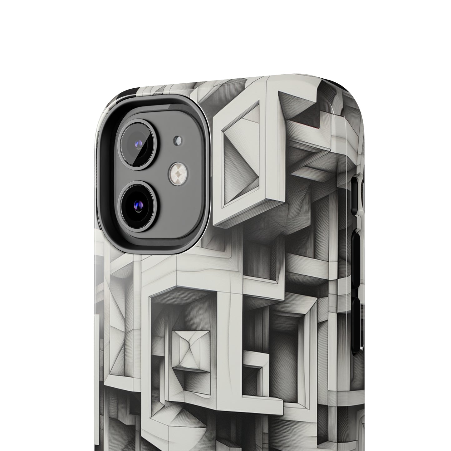 The "Geometric Right Angles" Cell Phone Case -Experience Sleek Simplicity-Tough Phone Cases