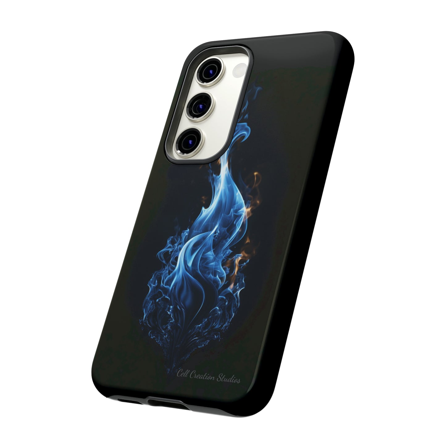 "Blue Flame" Phone Case: Ignite Your Style with Fiery Elegance -Tough Cases