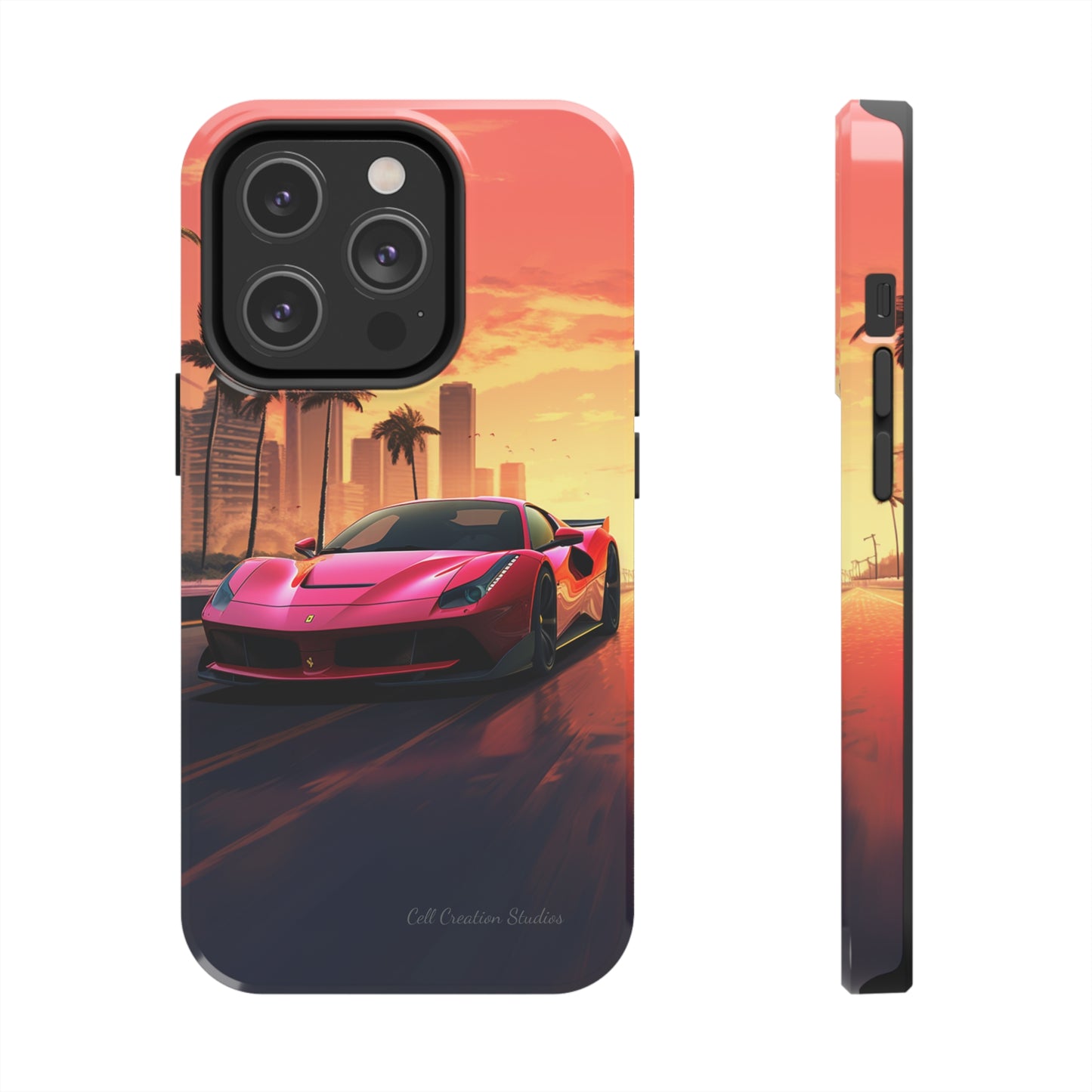 "Sunset Boulevard Ferrari Edition" -Tough iPhone Cases