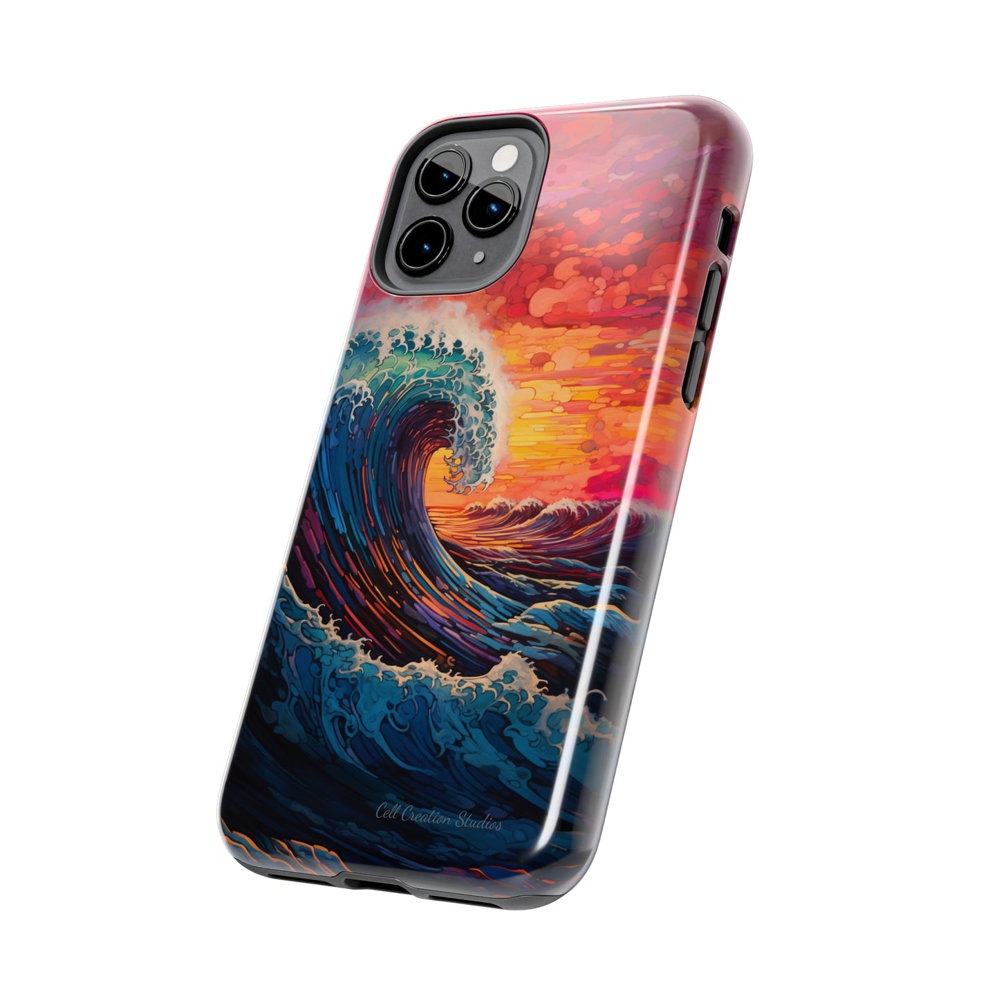 "Colorful Ocean Wave" Cell Phone Case -Tough Phone Cases