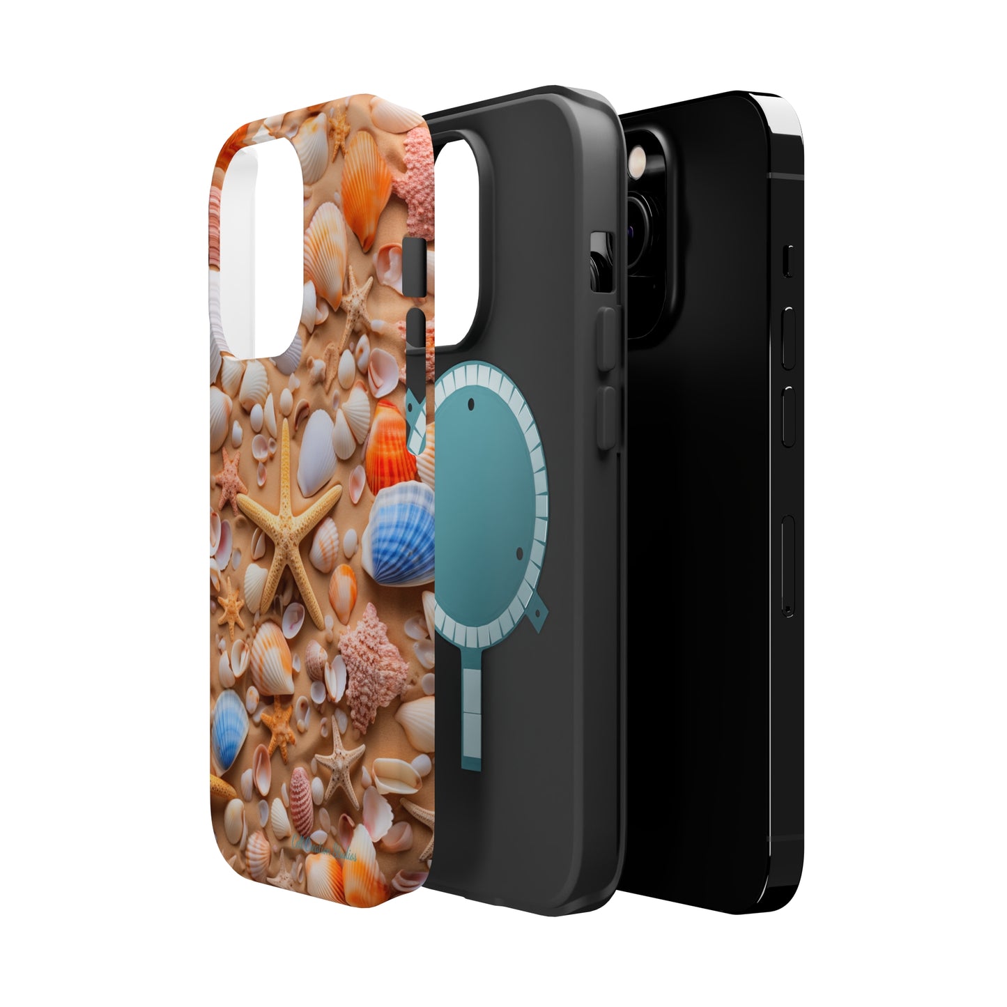 "Seaside Serenity Phone Case: Starfish and Seashells" -MagSafe Tough Cases