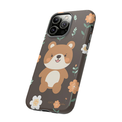 "Floral Bear Elegance" -Tough Phone Cases