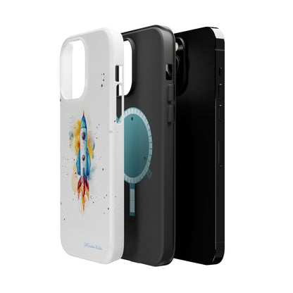 Introducing our "Cosmic Rocket" Cell Phone Case – Where Style Meets Adventure -MagSafe Tough Cases