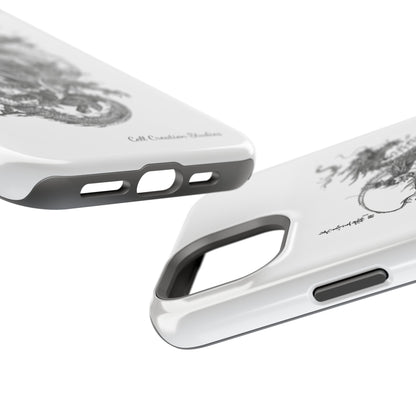 "Samurai and Dragon Sketch" -MagSafe Tough iPhone Cases