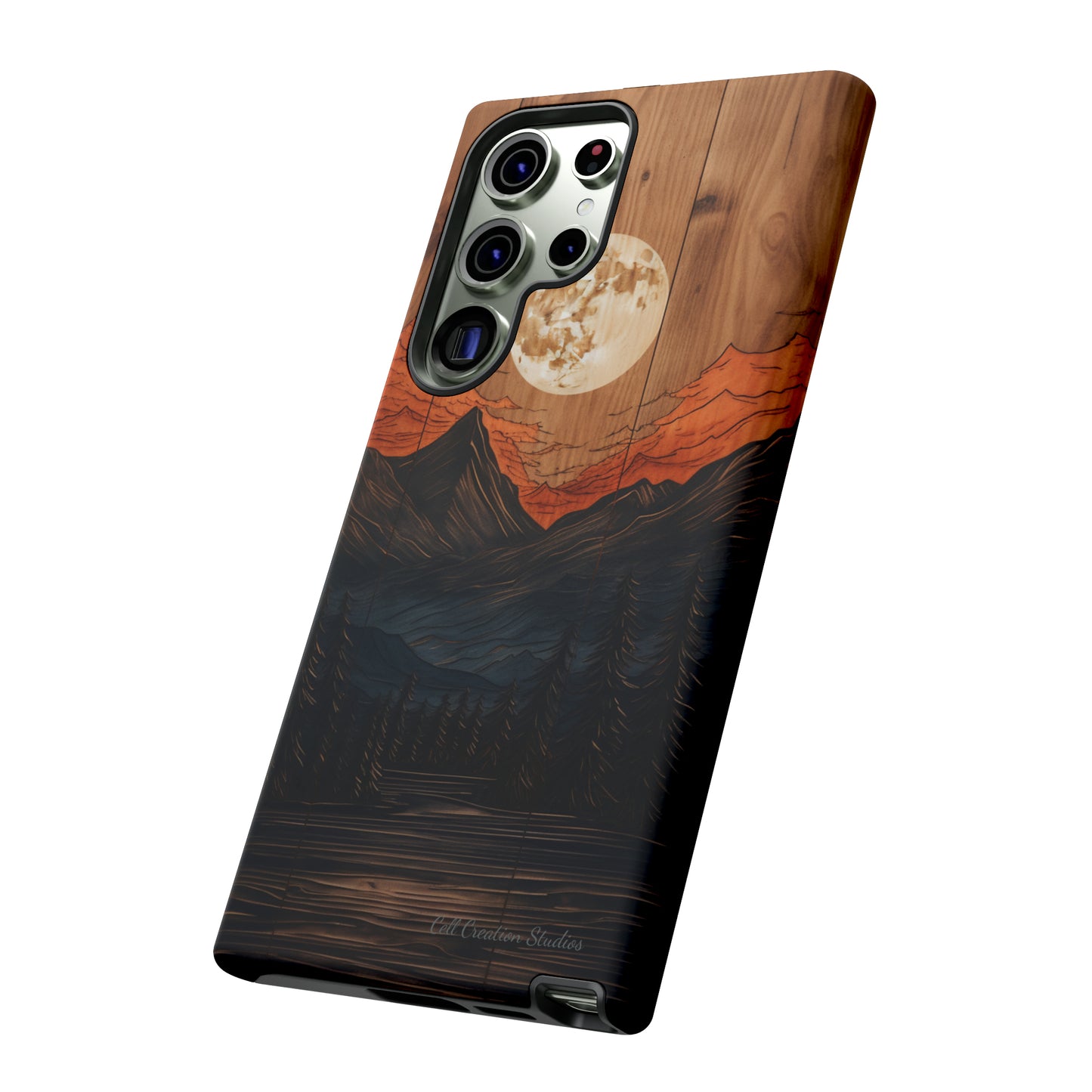 "Elevate Your Style with the Mountain Moonlight Phone Case" -Tough Cases