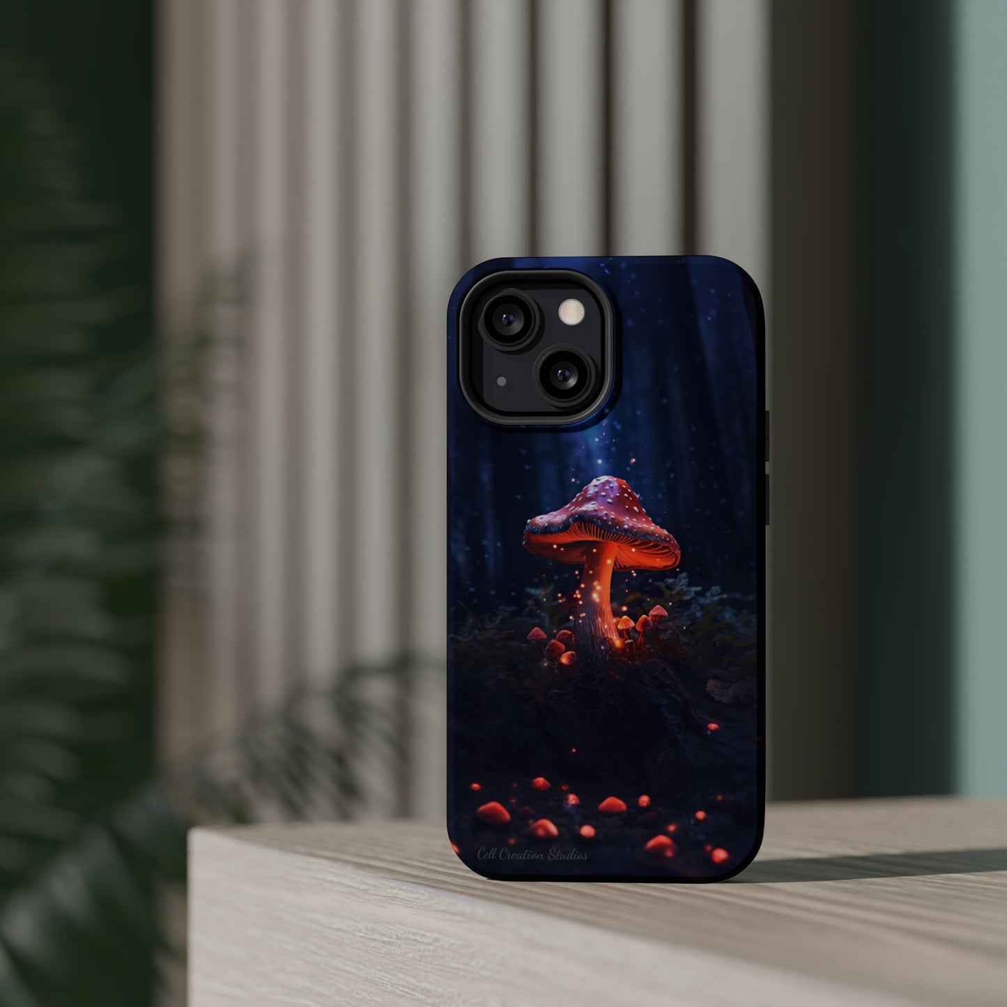 Introducing the "Enchanted Magic Mushroom" Cell Phone Case – Unveil the Mystical Realm -MagSafe Tough Cases