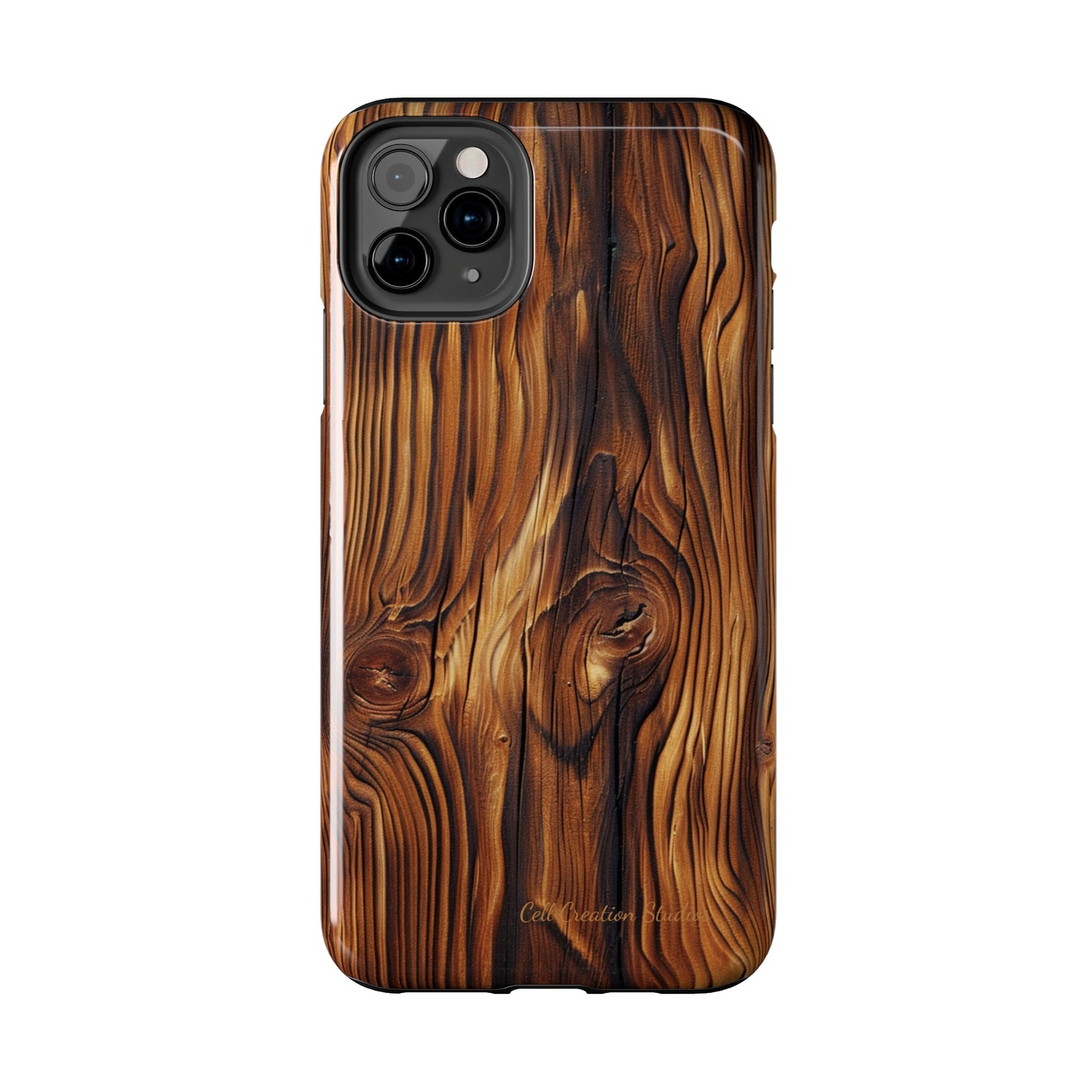 "Wood Grain Elegance" -Tough iPhone Cases