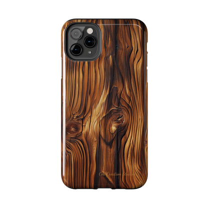 "Wood Grain Elegance" -Tough iPhone Cases