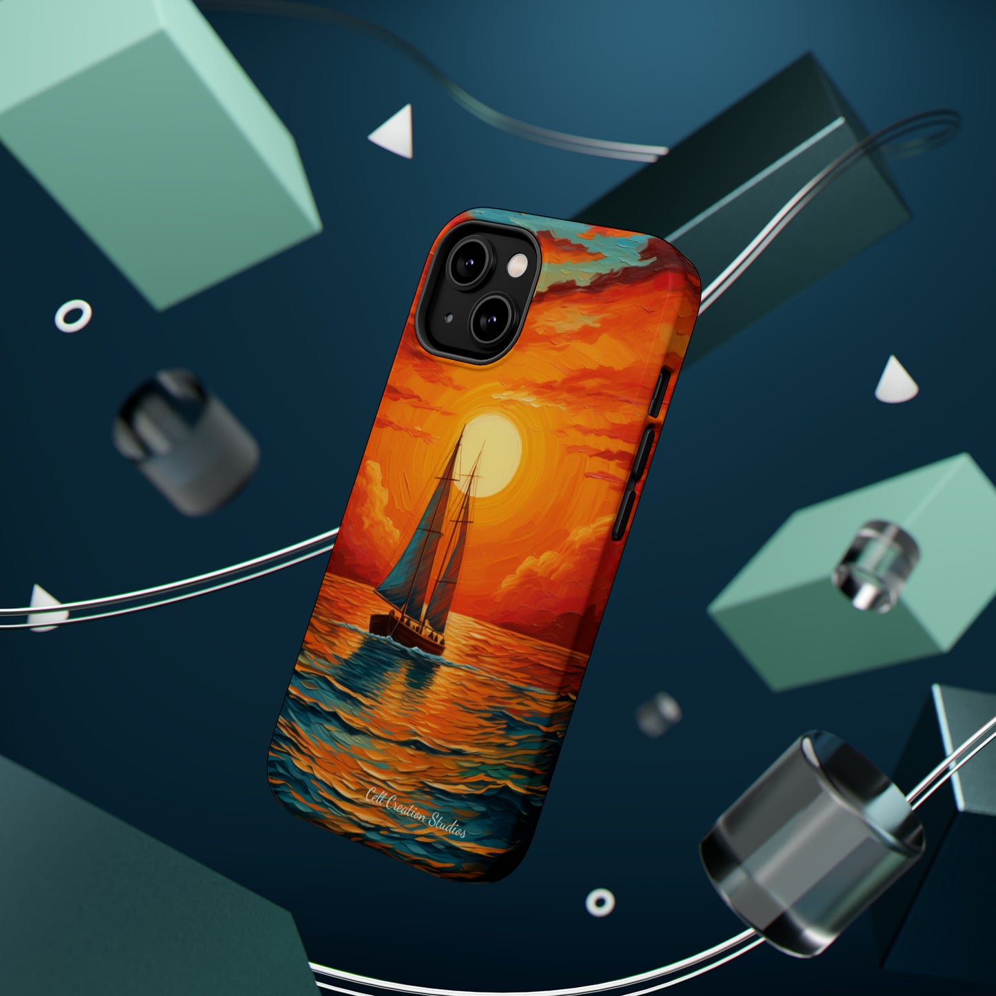 "Sailboat Sunset" - MagSafe Tough iPhone Cases