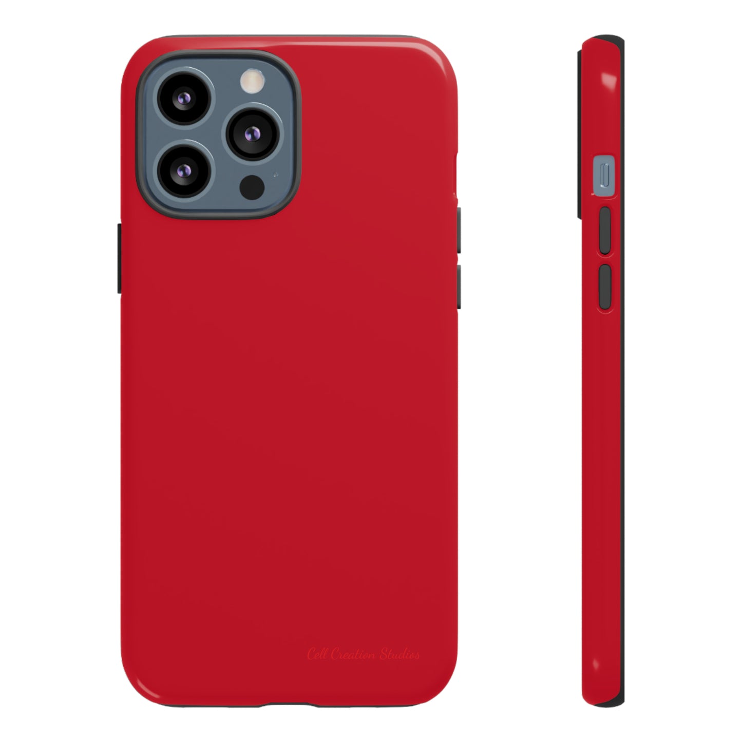 "Bold Crimson Shield" -Tough iPhone Cases