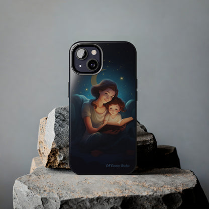 Introducing the "Bedtime Story Bliss" Cell Phone Case – Cherish Heartwarming Moments with Every Glance -Tough Phone Cases