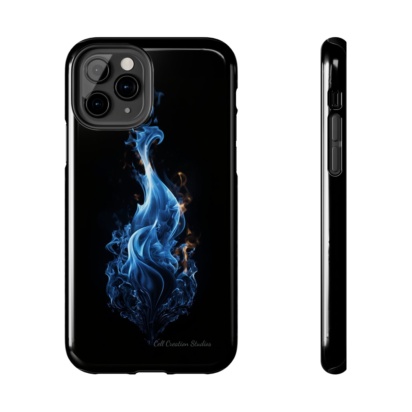 "Blue Flame" Phone Case: Ignite Your Style with Fiery Elegance -Tough Phone Cases