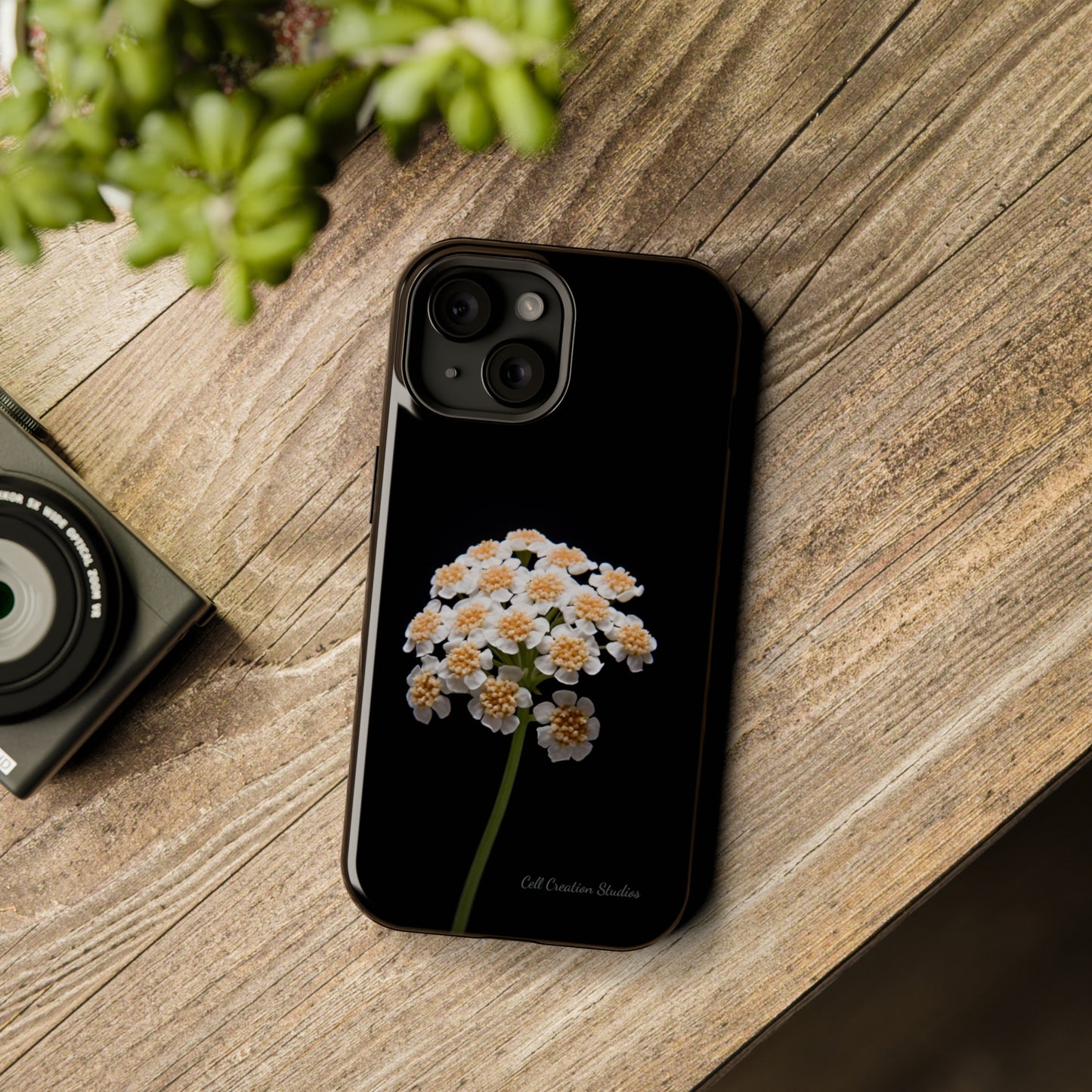 "Elegant Yarrow Bloom" Phone Case -MagSafe Tough Cases