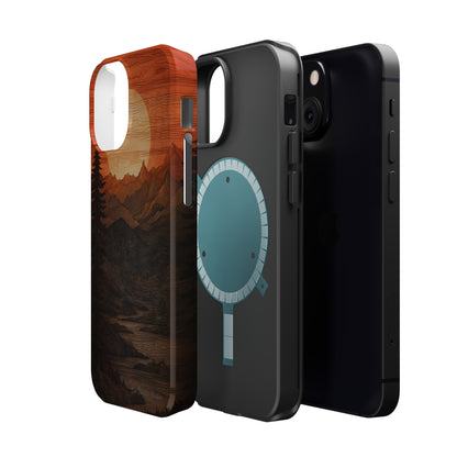 The "Sunset Mountains" Phone Case -MagSafe Tough Cases