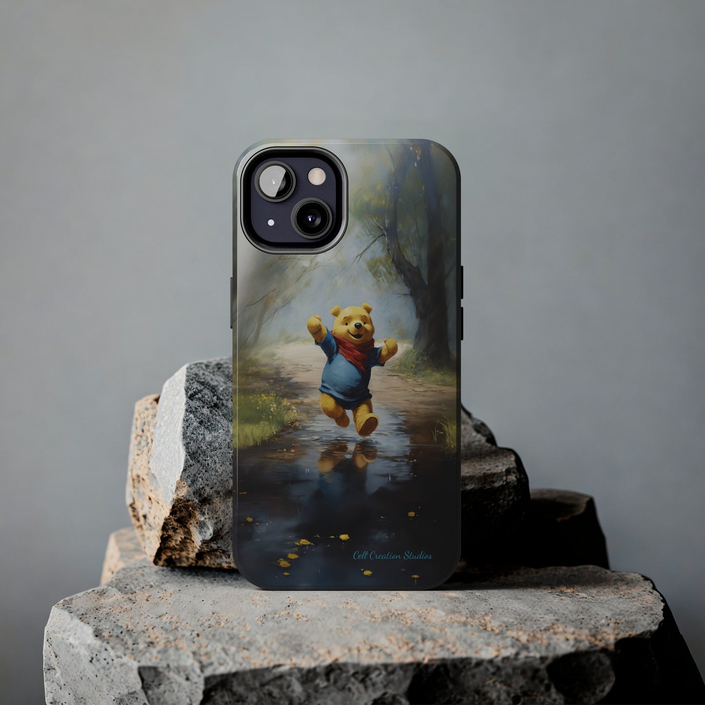 Introducing the "Winnie-The-Pooh Puddle Splash" Cell Phone Case – A Splash of Nostalgic Fun -Tough Phone Cases