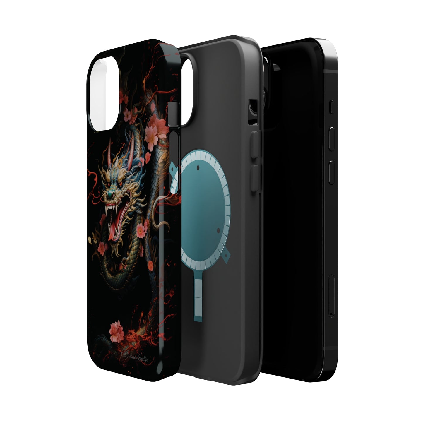 Introducing the "Mystical Japanese Dragon" Cell Phone Case – Unleash the Dragon's Power -MagSafe Tough Cases