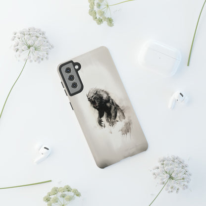 "Moonlit Shadow" Werewolf Sketch Cell Phone Case -Tough Cases